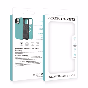 Чехол Perfectionists Triangle Mag для iPhone 16 Plus тёмно-синий