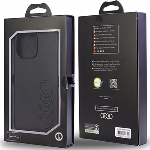 Audi Synthetic Leather iPhone 14 Pro Max 6.7" must/must hardcase AU-TPUPPCIP14PM-TT/D1-BK