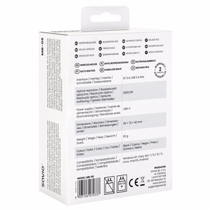 Savio MB-06 hiir, universaalne, mõlemakäeline, Bluetooth, 3800 DPI