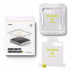 Ringke Cover Display Easy Slide Tempered Glass 2-pack for Samsung Galaxy Z Flip 7 - Transparent