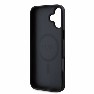 Guess 4G Ring Classic Logo MagSafe ümbris jaoks iPhone 16 Plus - must