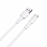 USB kaabel Borofone BX30 Type-C 1.0m silicone valge