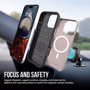 Perfectionists Triangle Mag Ümbris iPhone 17 Pro roosa kuldne