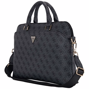 Guess Computer Bag 4G Zipper Pocket & Triangle Logo jaoks 15" Laptop Must