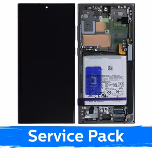 LCD ekraan ühilduv Samsung S918 S23 Ultra raamiga / roheline / (Service Pack) +KOOS AKUGA