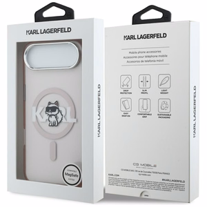 Karl Lagerfeld IML Choupette Sketch Logo MagSafe Ümbris jaoks iPhone 17 Air - roosa