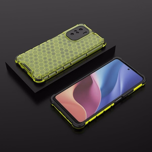 Honeycomb Case броневой чехол с TPU бампером для Xiaomi Redmi K40 Pro+ / K40 Pro / K40 / Poco F3 зелёный