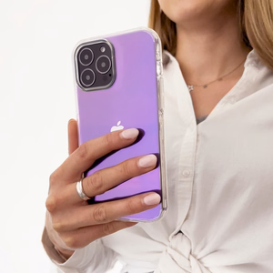 Aurora Case ümbris iPhone 13 geel neoonkate lilla