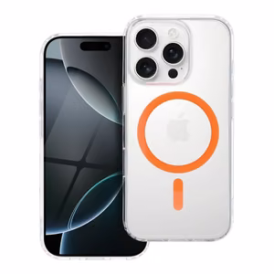 Чехол Samsung A27 Drop Glue Colorful Ring Mag Cover совместимый с MagSafe оранжевый