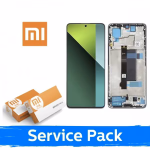 LCD ekraan ühilduv Xiaomi Redmi Note 13 Pro 5G / Poco X6 5G raamiga / Aurora Purple (Coral Purple) / (Service Pack)