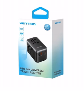 Vention FJFB0 GaN 2xUSB-C 2xUSB-A Universal Travel Adapter 65W (must)