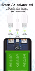 Väline aku Dudao K12 22.5W 10000mAh must