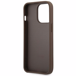 Guess GUHCP14X4GMGBR iPhone 14 Pro Max 6,7" brązowy/pruun hardcase 4G Big Metal Logo
