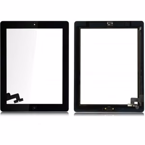 Puuteekraan ühilduv Apple iPad 2 Home nupu ja hoidikutega valge HQ2