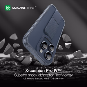 Amazing Thing Titan Pro Hoidja Ümbris 10FT IP156.7PTHBU jaoks Iphone 15 Pro Max tumesinine with alus