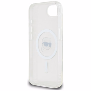 Karl Lagerfeld IML Metal Karl Head MagSafe Ümbris jaoks iPhone 16e Valge
