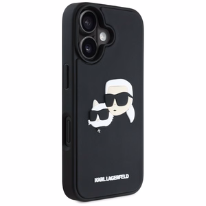 Karl Lagerfeld HC 3D Rubber Double Heads iPhone 16 Ümbris - must