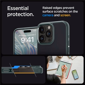 Spigen Ultra Hybrid iPhone 15 Pro Max Ümbris - tumeroheline