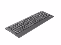 Natec Multimedia Keyboard BARRACUDA slim USB, US layout, must