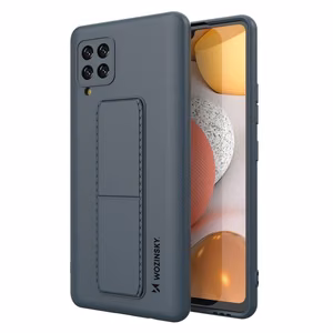 Wozinsky Kickstand Case silikoonist ümbris koos statiiviga Samsung Galaxy A42 5G tumesinine