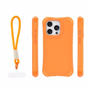 Safepop ümbris rihmaga iPhone 15 Pro 6,1" jaoks oranž