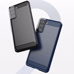 Carbon Case Paindlik kate TPU ümbris Samsung Galaxy S21+ 5G (S21 Plus 5G) sinine