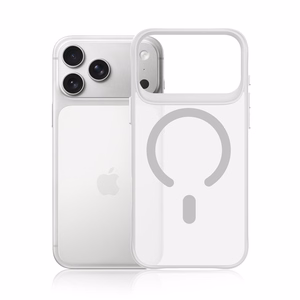 3mk Smoke MagCase iPhone 17 Pro Max jaoks - valge-läbipaistev