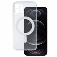 TEL PROTECT MagSilicone Ümbris jaoks Iphone 12 Pro Läbipaistev
