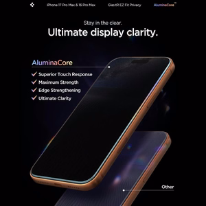Spigen Glas.tR EZ Fit Privacy Karastatud klaas jaoks iPhone 16 Pro Max / 17 Pro Max - 2 pcs.