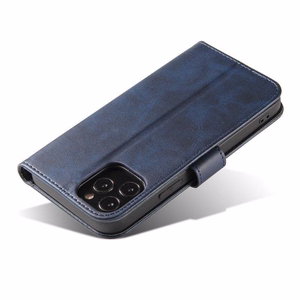 Magnet Case elegantne ümbris kaane klapiga ja aluse funktsiooniga Samsung Galaxy A73 sinine