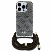 Guess Crossbody Cord 4G Print Ümbris jaoks iPhone 16 Pro Max - Brown