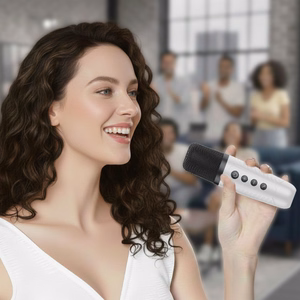 Blavec kaasaskantav Bluetooth kõlar WS-08 Karaoke Idol – 8W 2 mikrofoniga (WS08-2MW) valge
