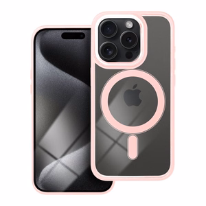 COLOR EDGE MAG COVER Ümbris compatible with MagSafe jaoks IPHONE 15 Pro roosa