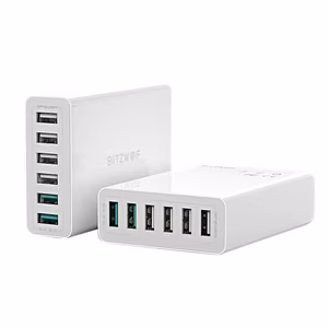 Laadija 6x USB  Blitzwolf BW-S15, QC 3.0, 60 W (valge)
