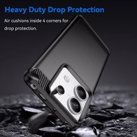 Carbon Ümbris jaoks Xiaomi Redmi Note 13 Pro+ - must