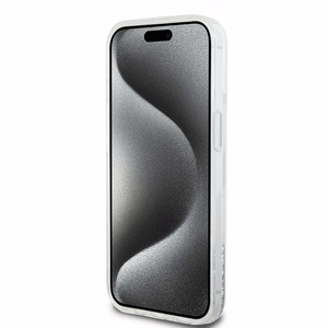 DKNY Liquid Glitter Big Logo ümbris jaoks iPhone 15 / 14 / 13 - valge