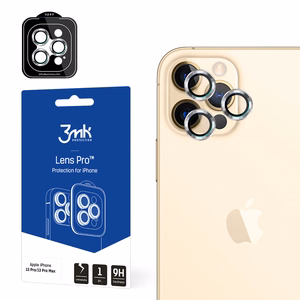 3MK objektiivi kaitse Pro iPhone 12 Pro Max kaamera objektiivi kaitse koos kinnitusraamiga 1 tk.