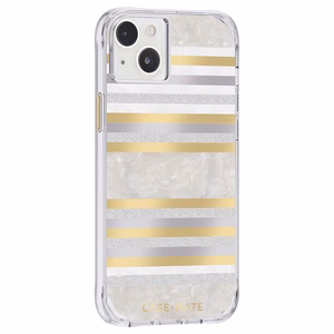 Case-Mate Pearl Stripes MagSafe ümbris seadmele iPhone 14 Plus, pärlmutrikaunistusega