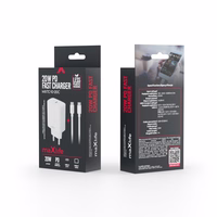 Maxlife MXTC-10-20C PD QC laadija 1x USB-C 20W valge + USB-C - USB-C kaabel 20W