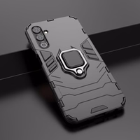 Ring Armor ümbris jaoks Samsung Galaxy A24 4G armored cover magnetic holder ring must