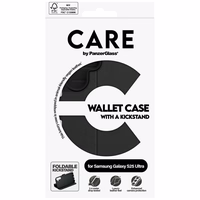 CARE by PanzerGlass Feature Wallet Kickstand Ümbris jaoks Samsung Galaxy S25 Ultra - Must