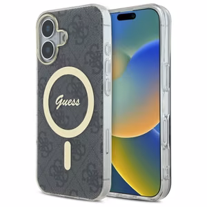 Guess IML 4G MagSafe Ümbris jaoks iPhone 16 Plus - must