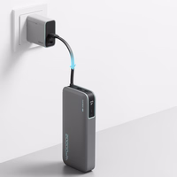 Cuktech CUKP200NGLDG 55W 20000mAh Powerbank sisseehitatud USB-C kaabliga - Hall