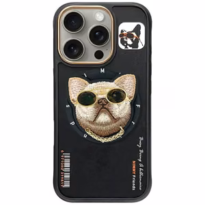 NIMMY ümbris GLASSES COOL DOG compatible with MagSafe jaoks IPHONE 16 Pro must