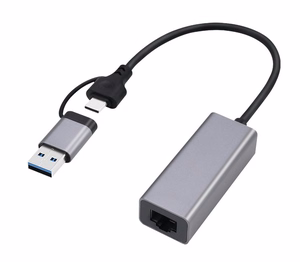 Gembird A-USB3AC-LAN2G-01 USB 2.5G Gigabit võrguadapter hall