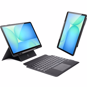DUX DUCIS case DK foldable with Wireless Keyboard for SAMSUNG Tab S10 FE Plus black
