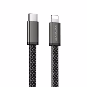 Borofone Cable BX124 Peace - Typ C na Lighting - PD 30W 1 metre black