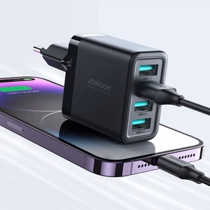 Laadija Joyroom JR-TCN03 must 24W (4xUSB)