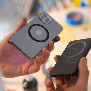 Tech-Protect MagMat MagSafe magnetic ring universal - must / hõbedane (2 pcs.)