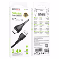 Borofone Kaabel BX121 Energy - USB to Micro USB - 2,4A 1 metre must